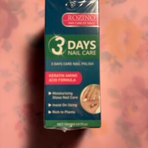 ROZINO 3 Days Nail Care Formula w/ Keratin Amino Acid/Aloe for Nail Manicure